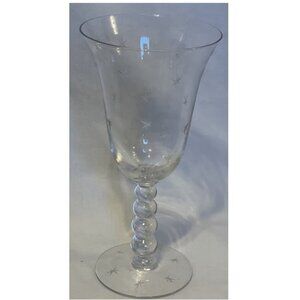 Starlight 6 Point Star Bubble Stem Imperial Candlewick Water Glass Pafait